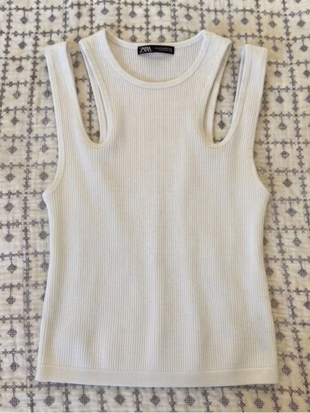 Zara white summer top